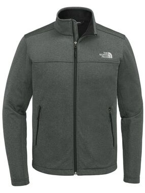 The North Face Men's Heathered Charcoal Full-Zip Shirt Jacket Size Medium
